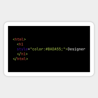 Badass Designer - HTML Code Magnet